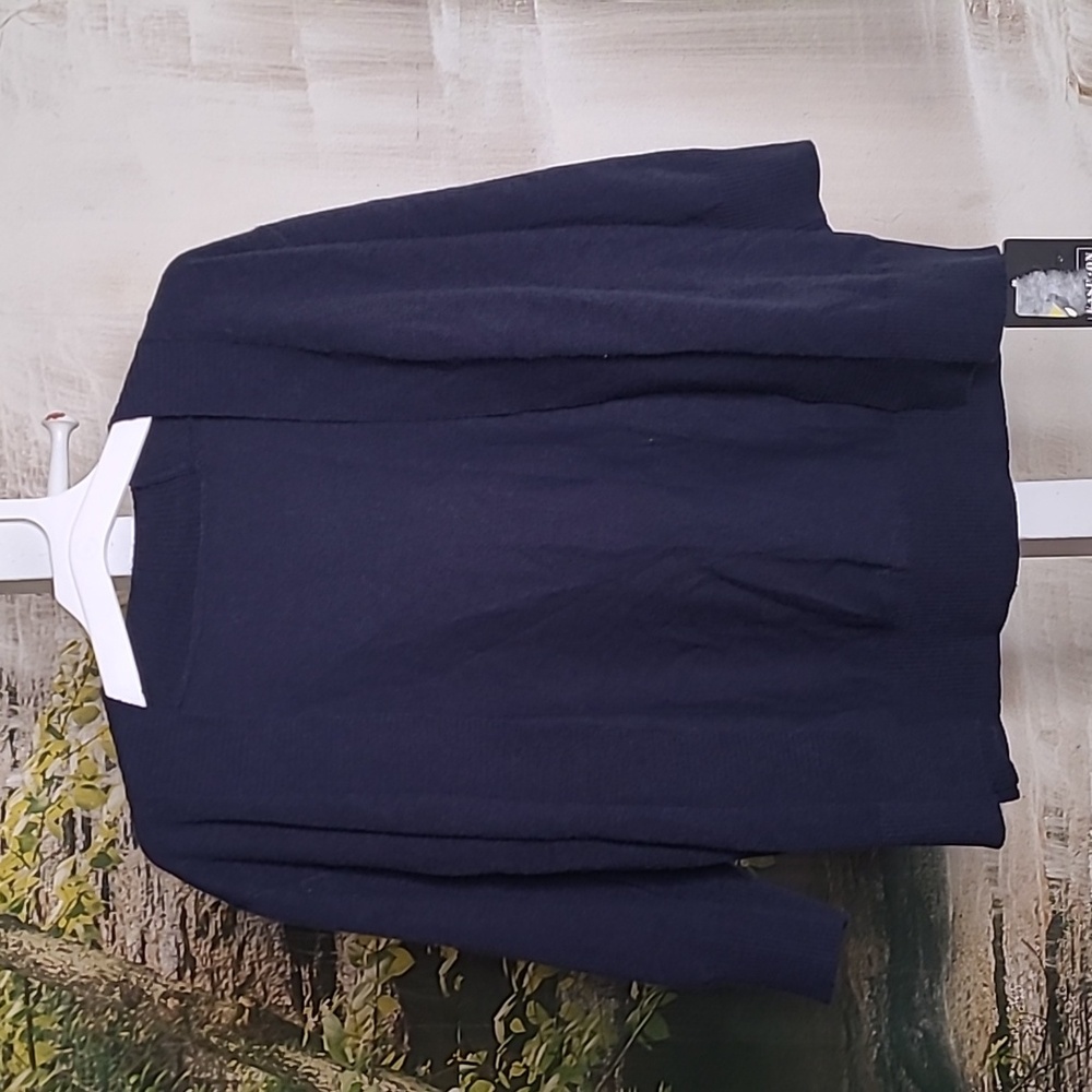 New with tags! Fashion Womens Small navy blue classic open cardigan sweater